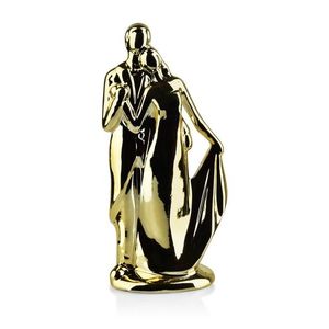 Keramický pár v objatí MIA zlatý vyobraziť