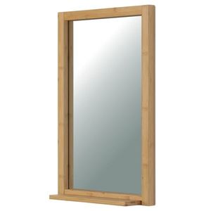 Nástenné zrkadlo B043 NAT, bambus, M vyobraziť