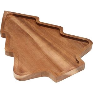 Servírovacia tácka z akácie Stromček 28, 5 × 20 × 1, 5 cm vyobraziť