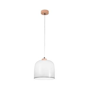 Kolarz A1352.31.Gr - Luster na lanku NONNA 1xE27/60W/230V dub/biela/šedá A1352.31, Gr vyobraziť