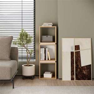 Knihovna Houseland Lofty 3 dub safírový/bílá vyobraziť