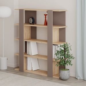 Knihovna Houseland Tita mocha/dub safírový vyobraziť