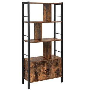 Knihovna VASAGLE Industrial hnědá vyobraziť