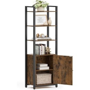 Knihovna Vasagle Koudy 160 cm černá/hnědá vyobraziť