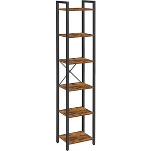 Knihovna Vasagle Porat 187, 5 cm hnědá vyobraziť