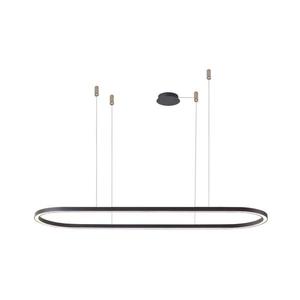 Azzardo - LED Stmievateľný luster na lanku ELENA LED/50W/230V 120 cm čierna vyobraziť