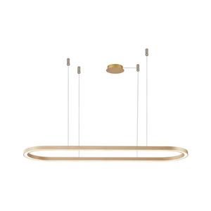 Azzardo - LED Stmievateľný luster na lanku ELENA LED/50W/230V 120 cm zlatá vyobraziť