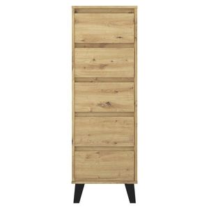 Komoda BOGAN 5S40, dub Artisan vyobraziť