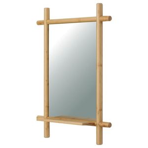 Nástenné zrkadlo B027 NAT, bambus vyobraziť