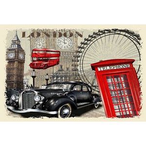 Koberec London 80x150 cm béžový/červený vyobraziť