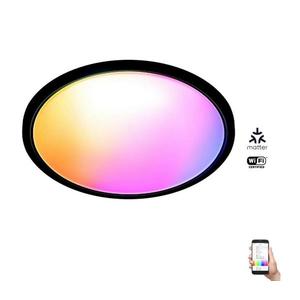 WiZ - LED RGB Stmievateľné stropné svietidlo SUPERSLIM LED/22W/230V Wi-Fi čierna 8720169072633 vyobraziť