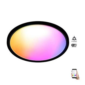 WiZ - LED RGB Stmievateľné stropné svietidlo SUPERSLIM LED/32W/230V Wi-Fi čierna 8720169072671 vyobraziť
