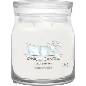 Yankee Candle vonná sviečka Signature v skle stredná Clean Cotton, 368 g vyobraziť
