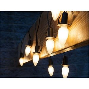 Svetelná reťaz Šiška, 20 LED žiaroviek Filament, čierny kábel, základná vyobraziť