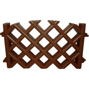 Záhradný plôtik mreža hnedá vyobraziť