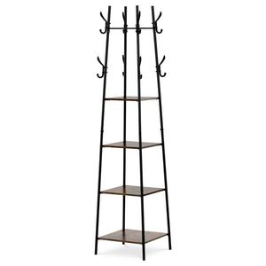 Vešák s policami GD-170 OLW, staré drevo vyobraziť