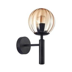 WL-2324-1 BK+AMB - Nástenné svietidlo RAVENA 1xE27/10W/230V čierna WL-2324-1 BK+AMB vyobraziť