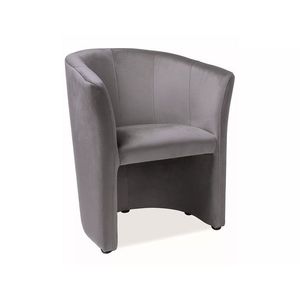 Koktejlové křeslo AMENITIES Velvet šedé vyobraziť