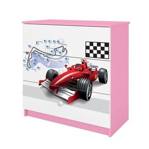 Komoda Babydreams 80 cm formula ružová vyobraziť