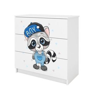 Komoda Babydreams 80 cm mýval biela vyobraziť