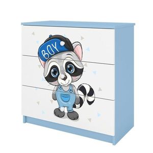 Komoda Babydreams 80 cm mýval modrá vyobraziť