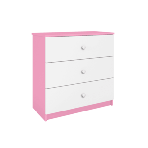 Komoda Babydreams 80 cm ružová vyobraziť