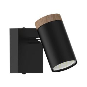 Nástenné bodové svietidlo LAGOS 1xGU10/15W/230V čierna/hnedá 91-13705 vyobraziť