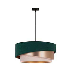 - Luster na lanku KOBO 1xE27/15W/230V pr. 45 cm zelená/rosegold/krémová 600163 vyobraziť