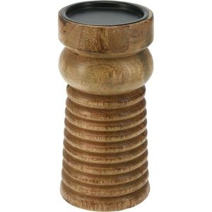 Svietnik z mangového dreva M, 10 x 20 cm, M vyobraziť