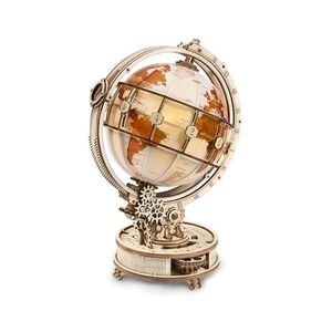 RoboTime - 3D drevenené mechanické puzzle Svietiaci glóbus ST003 vyobraziť