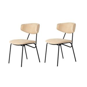 Súprava jedálenských stoličiek Nancy Beige and Black, 2 ks vyobraziť