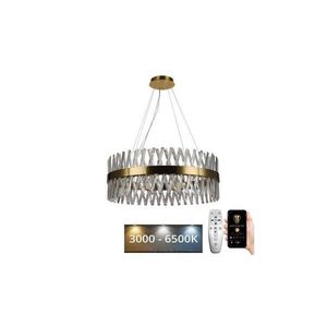 LED Stmievateľný luster na lanku LED/110W/230V 3000-6500K zlatá + diaľkové ovládanie J6309/C vyobraziť