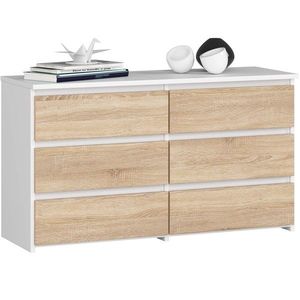 Komoda CL6 100 cm bílá/dub sonoma vyobraziť