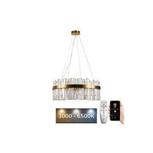 LED Stmievateľný luster na lanku LED/110W/230V 3000-6500K zlatá + diaľkové ovládanie J6333/C vyobraziť