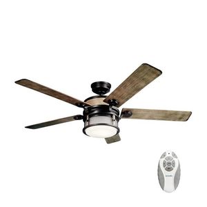 Elstead Kichler KLF-AHRENDALE-60-AVI-LED Stmievateľný stropný látor 10W/230V IP44+DO KLF-AHRENDALE-60-AVI vyobraziť