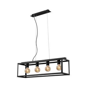 Briloner - Luster na lanku BLACK STEEL 4xE27/40W/230V 4020-045 vyobraziť