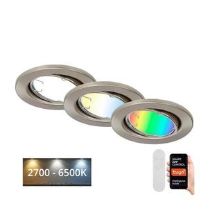 Brilo - SADA 3x LED RGBW Stmievateľné kúpeľňové svietidlo GU10/4, 9W/230V Tuya+ DO 7373-032 vyobraziť