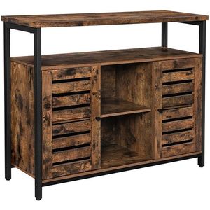 Komoda Houseland Volar hnedá/čierna vyobraziť