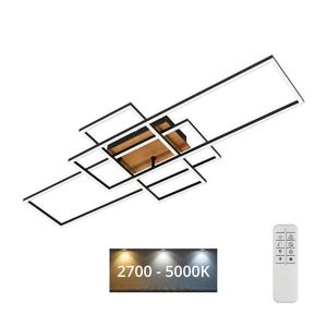 Brilo - LED Stmievateľný prisadený luster FRAME LED/51W/230V čierna/hnedá + DO 3156-014 vyobraziť