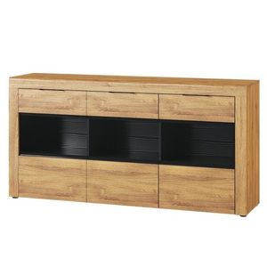 Komoda Kama II 47 170 cm dub Camargue/černá vyobraziť