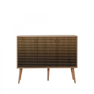 Komoda Kikos 120 cm dub sonoma/tmavo hnedá vyobraziť