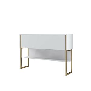 Komoda Luxe White and Gold vyobraziť