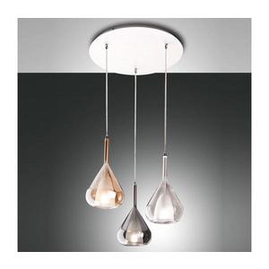 Fabas Luce 3481-47-297 - Luster na lanku LILA 3xE27/40W/230V zlatá/šedá/číra 3481-47-297 vyobraziť