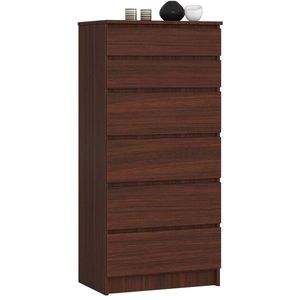 Komoda Kuba 60 cm - 6 zásuviek wenge vyobraziť