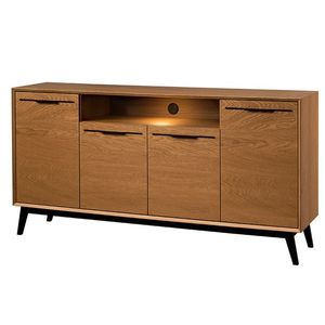 Komoda Lazure 47 s LED osvětlením 180 cm dub Rustikal karamelový vyobraziť