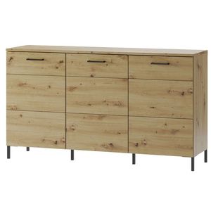 Komoda Lucas II 36 155 cm dub Artisan/černá vyobraziť