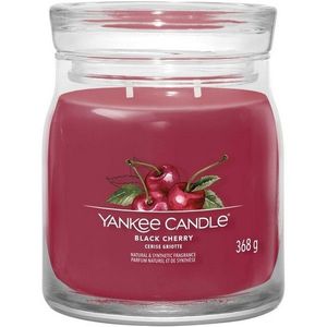 Yankee Candle vonná sviečka Signature v skle stredná Black Cherry, 368 g vyobraziť