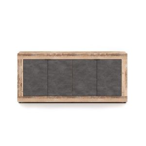 Komoda Lunea 180 cm šedá/dub Matera světlý vyobraziť