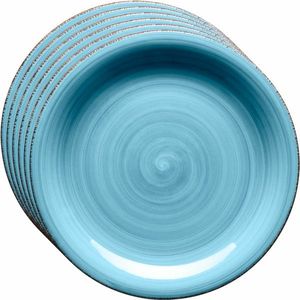 Mäser Súprava 6 dezertných tanierov Bel Tempo, 19, 5 cm, modrá vyobraziť