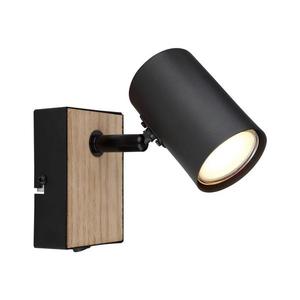 Globo 57911-1BW - Nástenné bodové svietidlo ROBBY 1xGU10/35W/230V čierna/hnedá 57911-1BW vyobraziť
